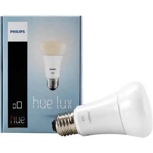 Product image for Hue Lux Extension 9W Dimmable A19 White Bulb