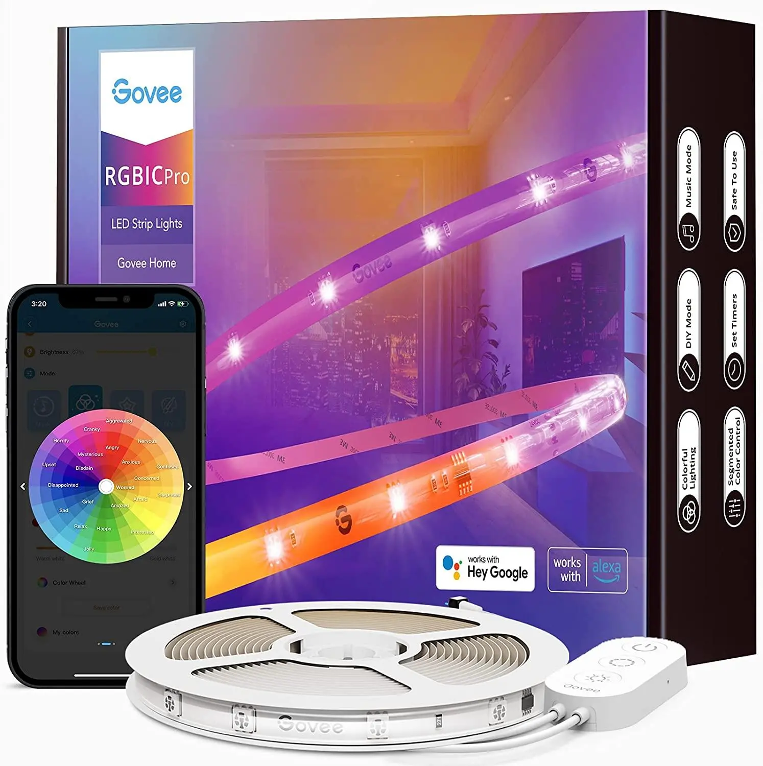 Product image for RGBIC Pro LED Strip 5m