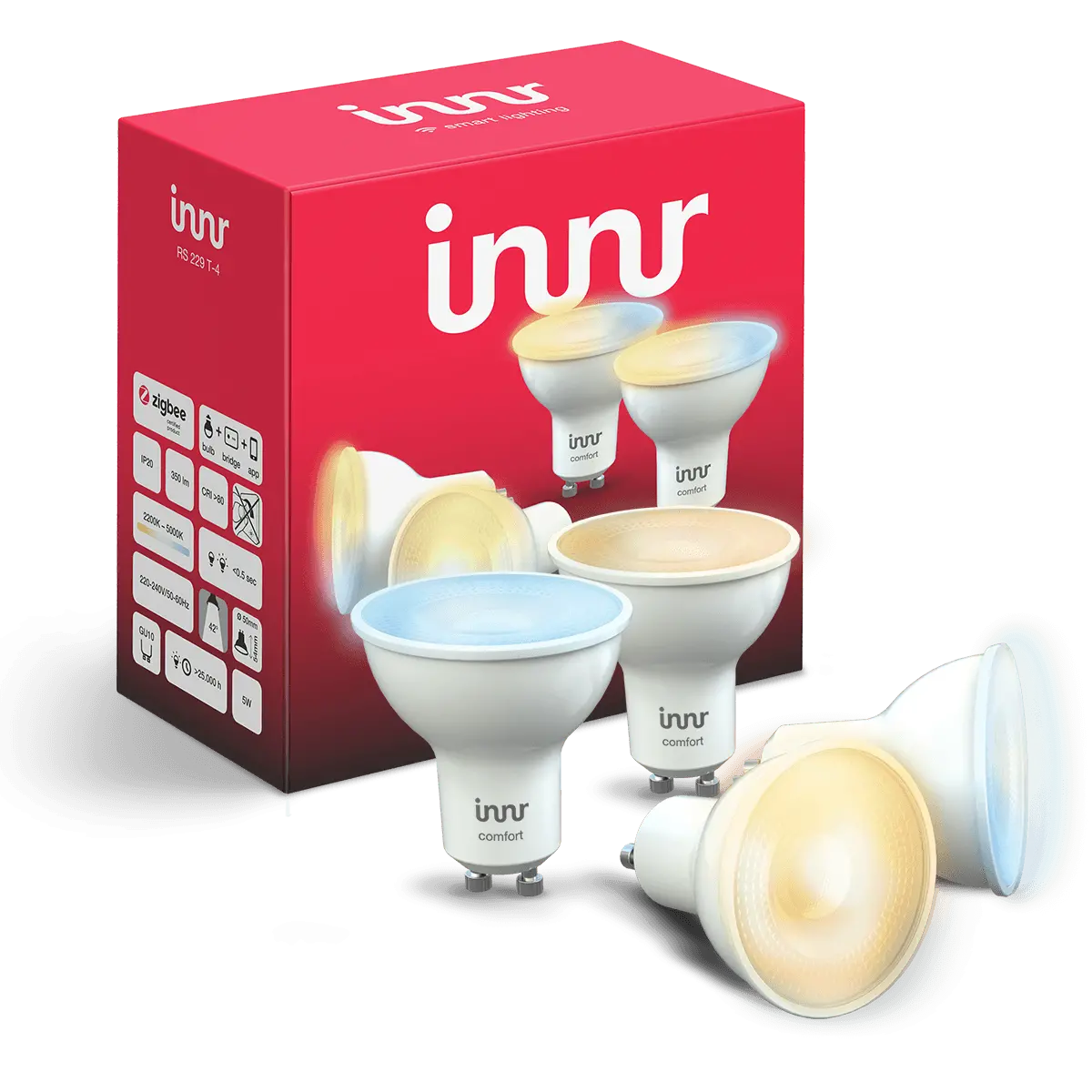 Product image for Tunable White Spot Single Lens GU10 Bulb