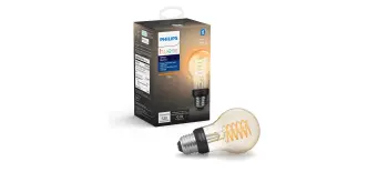 Product image for Hue White Filament Bulb A19 E26 Bluetooth