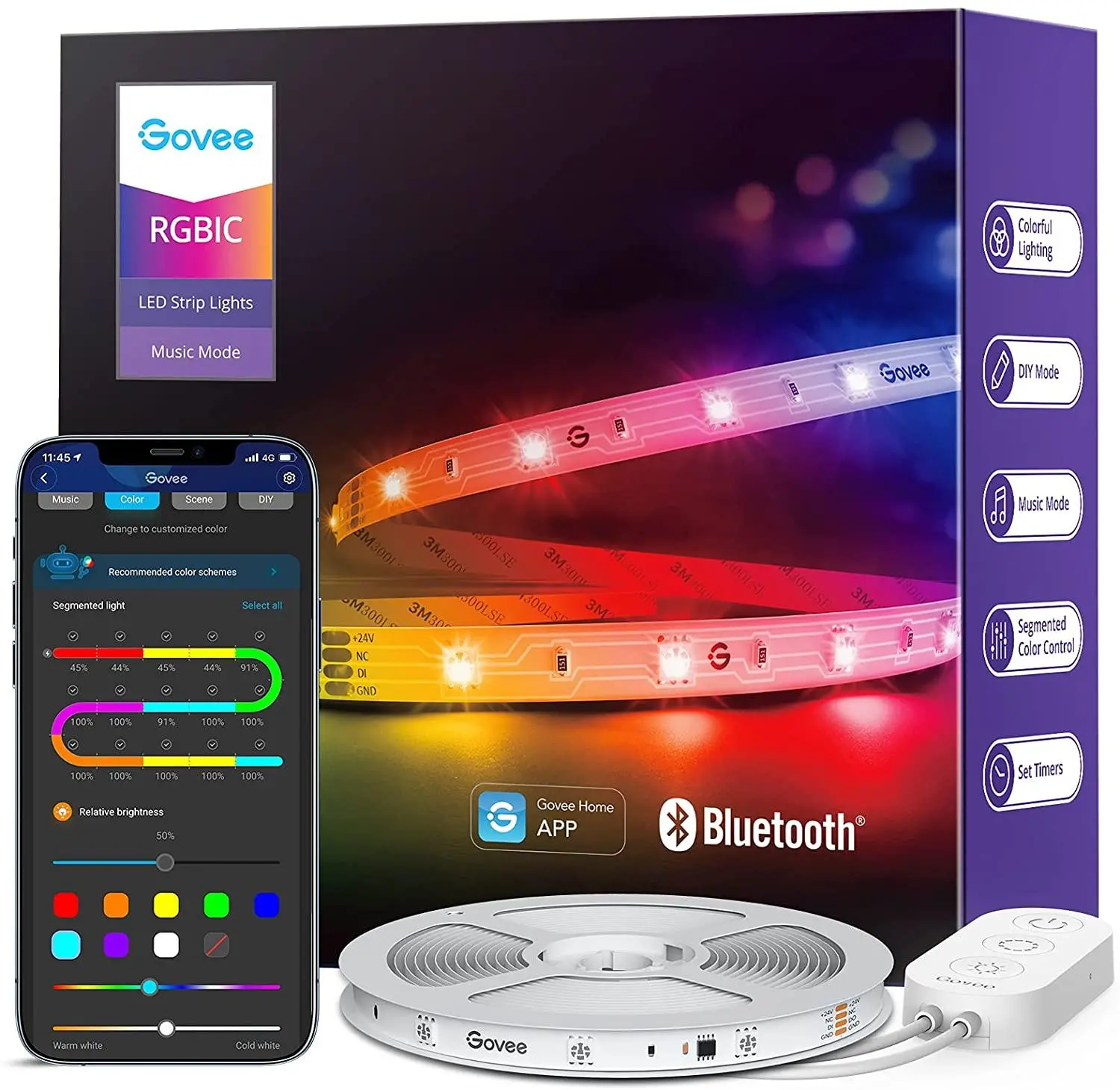 Bild des Produkts RGBIC LED Strip 5m