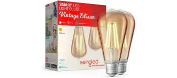 Product image for ST19 Amber Vintage Edison E26 Bulb