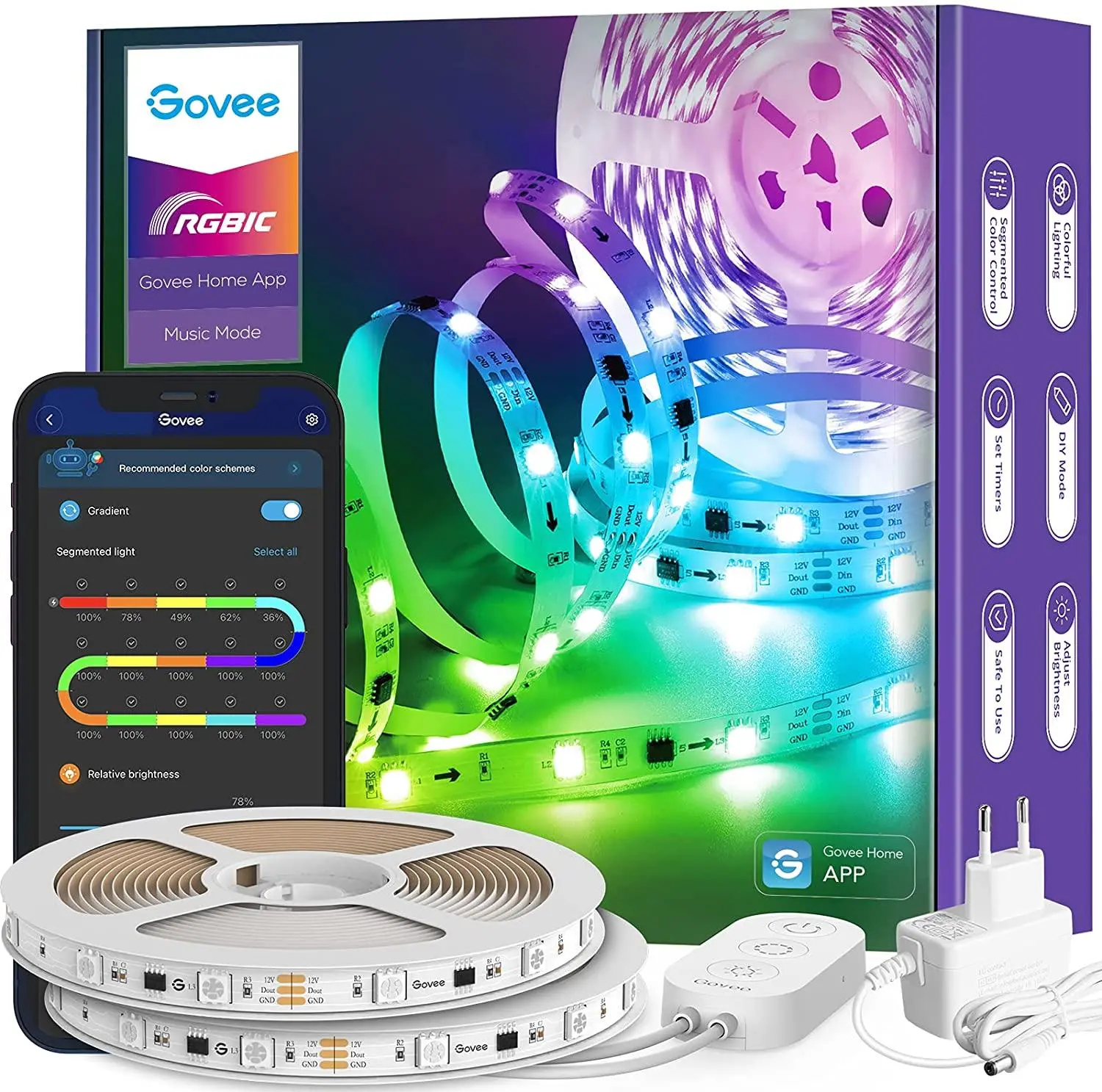 Product image for RGBIC LED Strip 10m