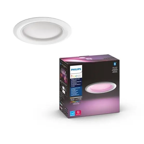 Product image for Hue White and Color Ambiance Downlight Smart Retrofit 4 Inch