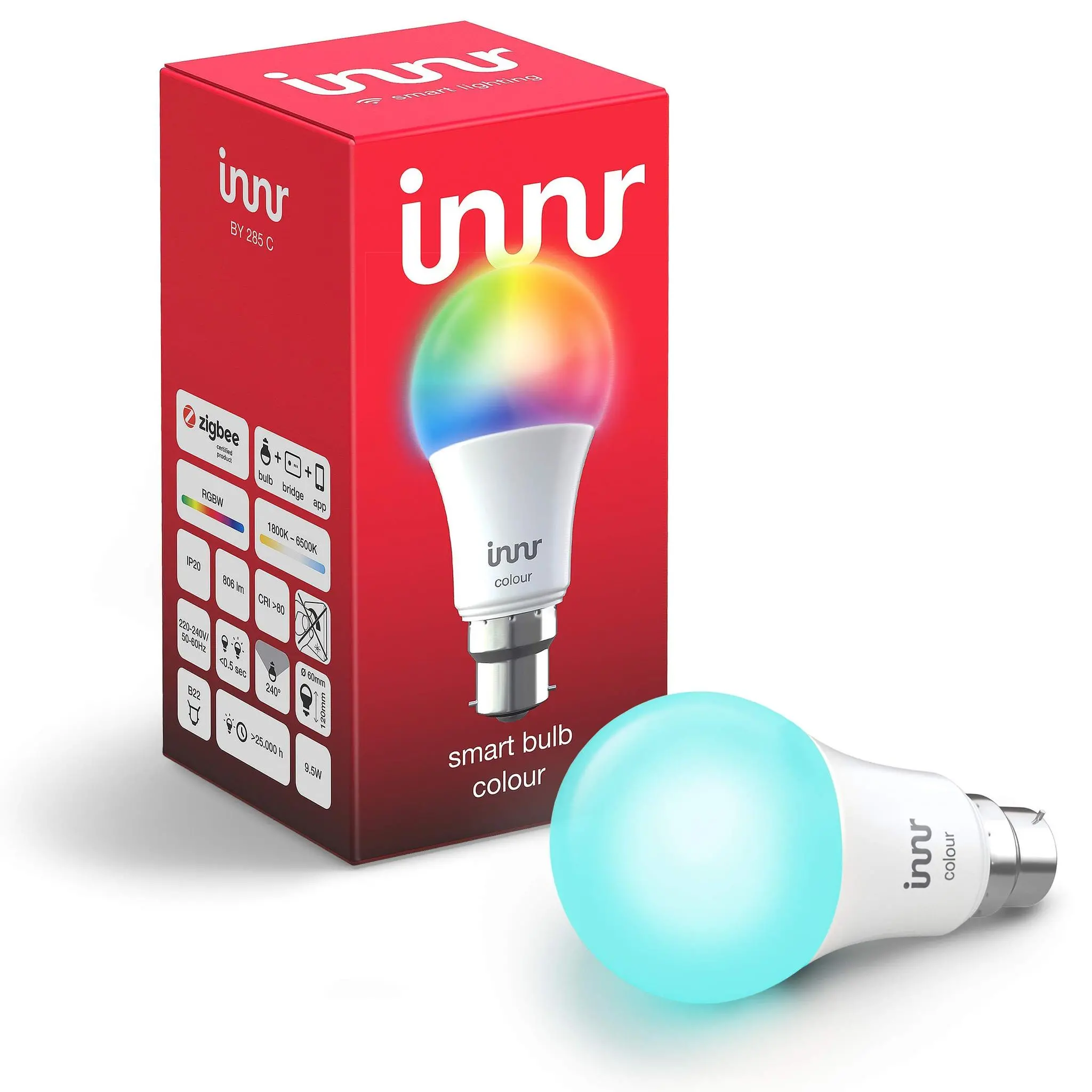 Product image for RGBW Colour B22 Bulb