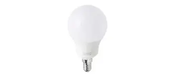 Bild des Produkts Tradfri LED bulb E12 400 lumen, dimmable, white spectrum, opal white