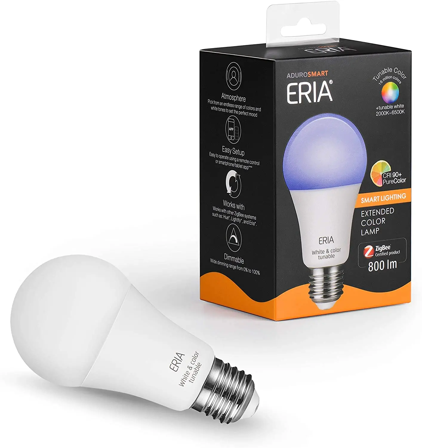 Product image for ERIA Colors and White A19 60W Bulb