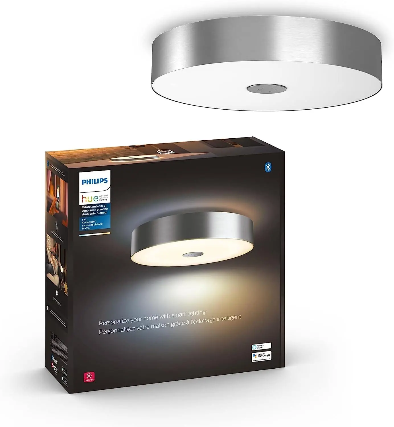 Product image for Hue Fair Ceiling Light w/ Bluetooth