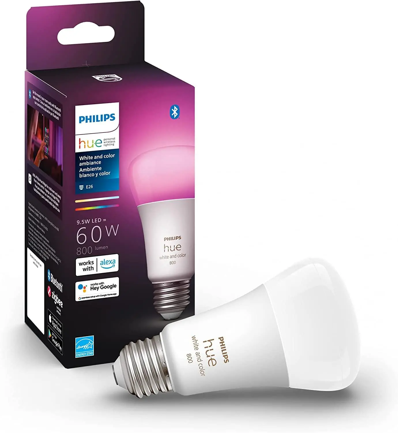 Product image for Hue White and Color 800 A19 E26